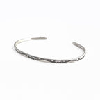Navajo Elaine Tahe Sterling Cuff Bracelet ナバホ族 シルバー バングル インディアンジュエリー スタンプワーク