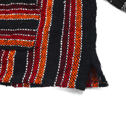 Vintage Baja Hoodie Mexican Parka メキシカンパーカー M フロントポケット マルチ ストライプ