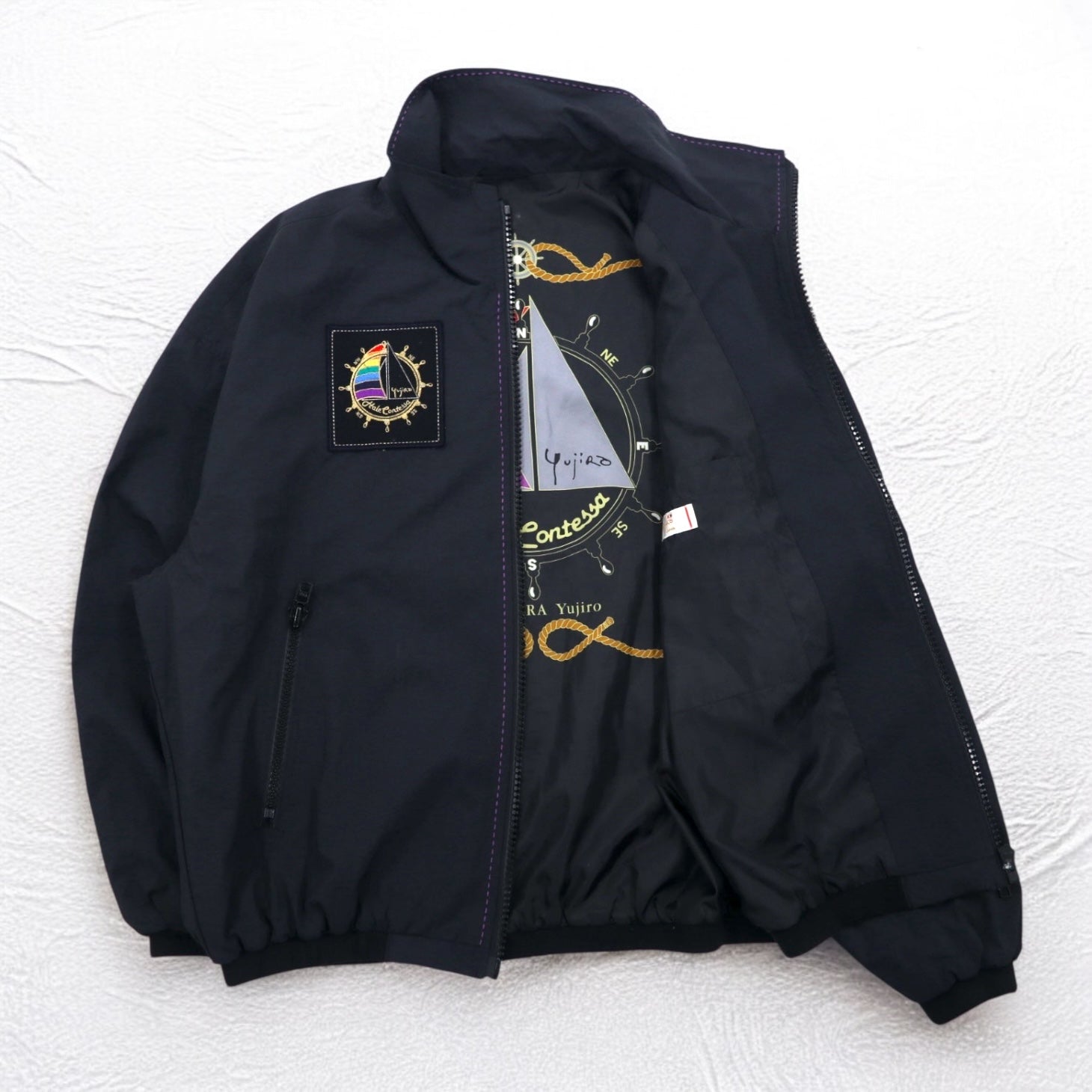 YUJIRO ISHIHARA Nylon Jacket L Black Yujiro Ishihara Memorial Museum Official Item Made in Japan