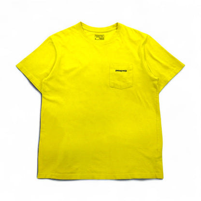 Patagonia P-6 Logo Pocket T-Shirt P-6 Logo Cotton Pocket T-Shirt M Yellow Organic Cotton 38910