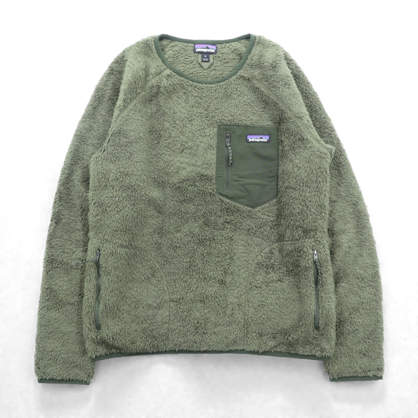 Patagonia ロスガトス クルー Los Gatos Crew ボア フリースジャケット M カーキ プルオーバー 25895