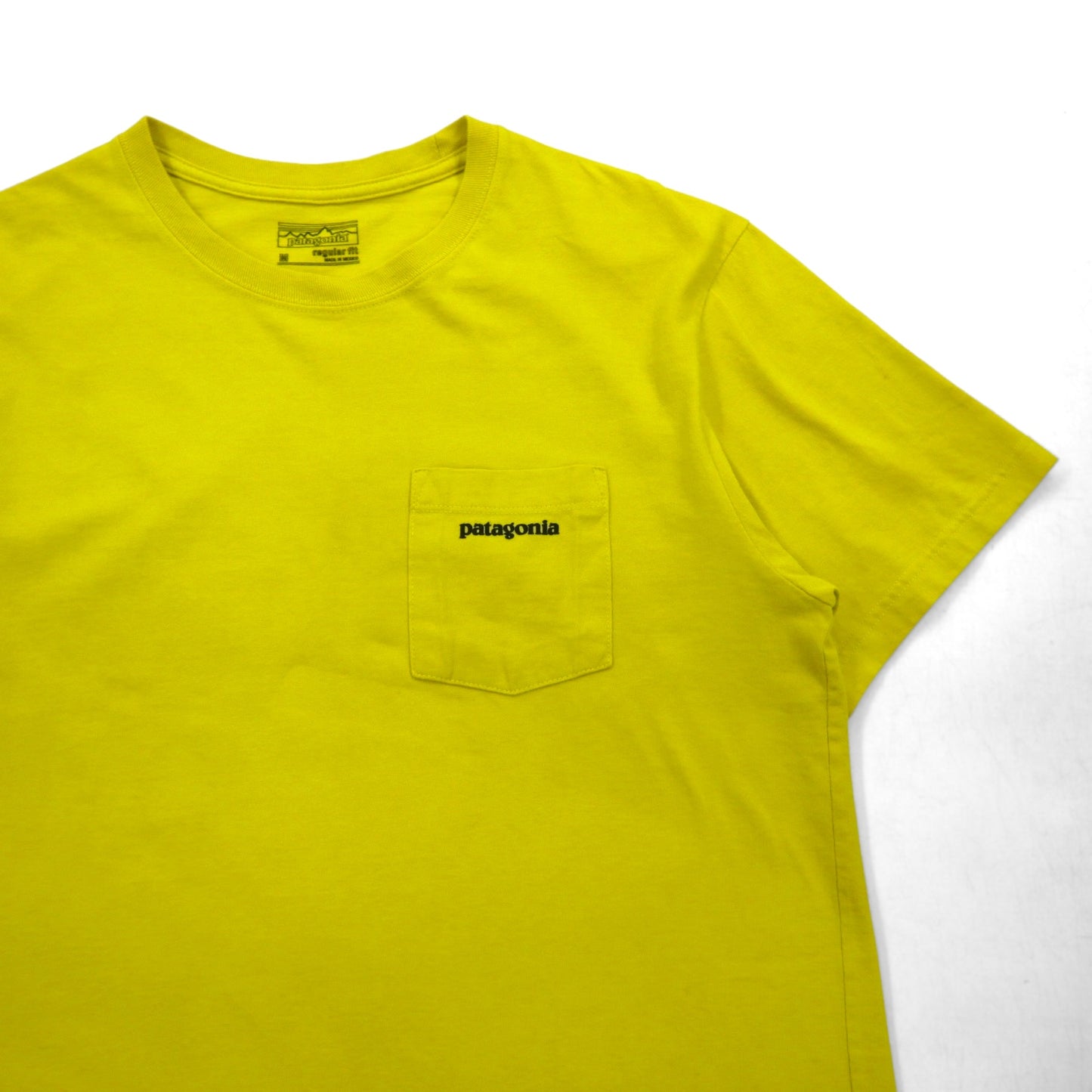 Patagonia P-6 Logo Pocket T-Shirt P-6 Logo Cotton Pocket T-Shirt M Yellow Organic Cotton 38910