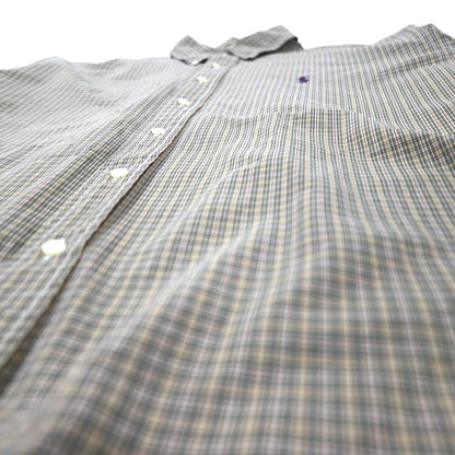 Ralph Lauren windowpane check button-down shirt, XXL, khaki, cotton, CLASSIC FIT, small pony embroidery