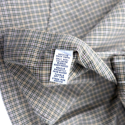 Ralph Lauren windowpane check button-down shirt, XXL, khaki, cotton, CLASSIC FIT, small pony embroidery