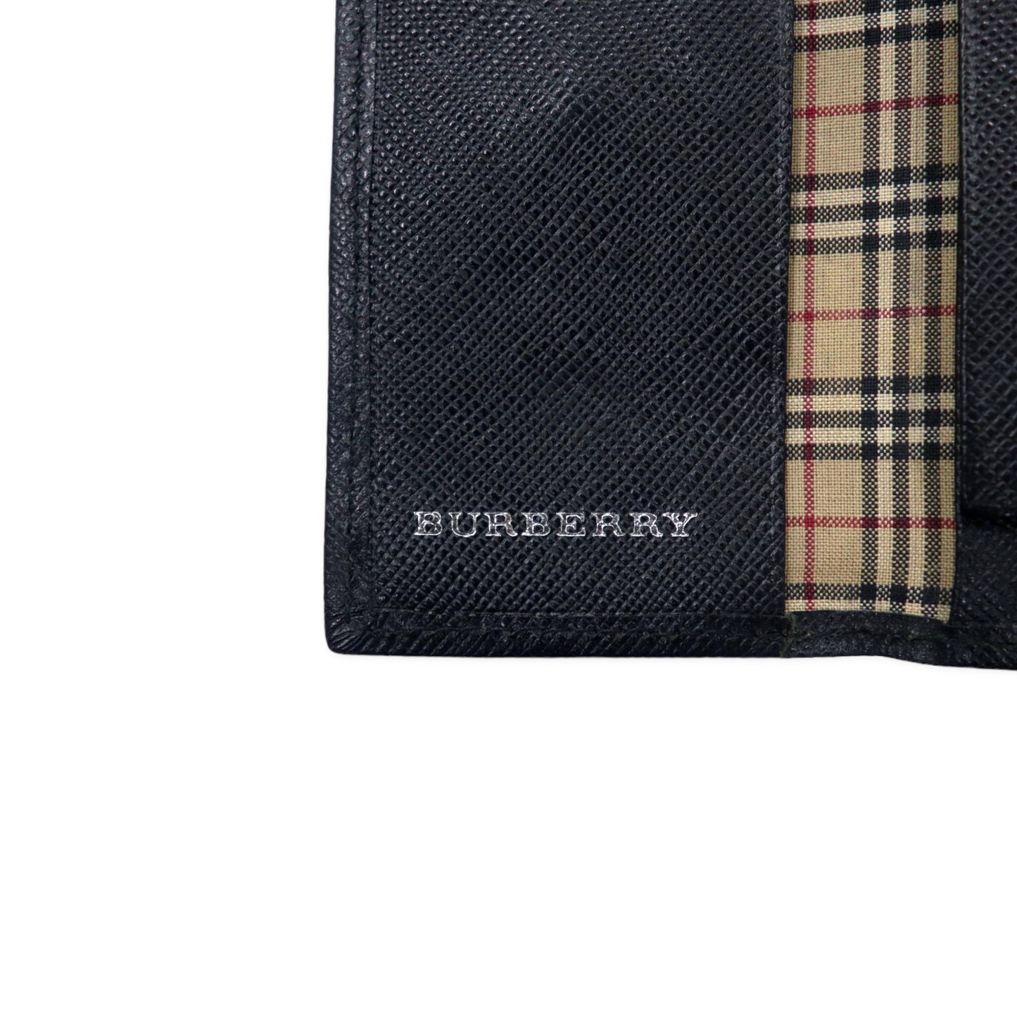 BURBERRY 4連 キーケース キーリング ブラック ノバチェック PVC