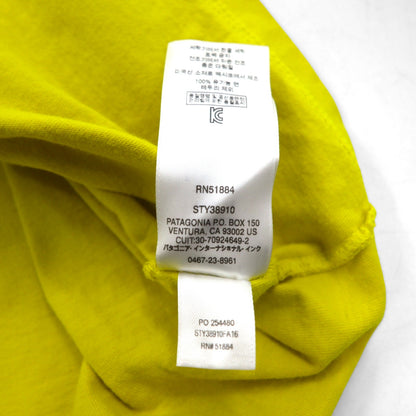Patagonia P-6 Logo Pocket T-Shirt P-6 Logo Cotton Pocket T-Shirt M Yellow Organic Cotton 38910
