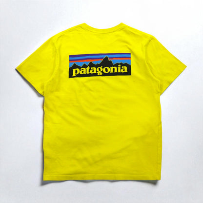 Patagonia P-6 Logo Pocket T-Shirt P-6 Logo Cotton Pocket T-Shirt M Yellow Organic Cotton 38910
