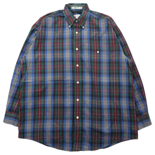 日本然リトテ-古着オンライン-ORVIS ボタンダウンシャツ L マルチカラー チェック コットン ビッグサイズ-ORVIS Button-Down Shirts L Multi Color Checked Cotton Big Size