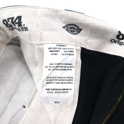 Dickies 874 Chino Work Pants, Size L, Original Fit, Black, 874BK