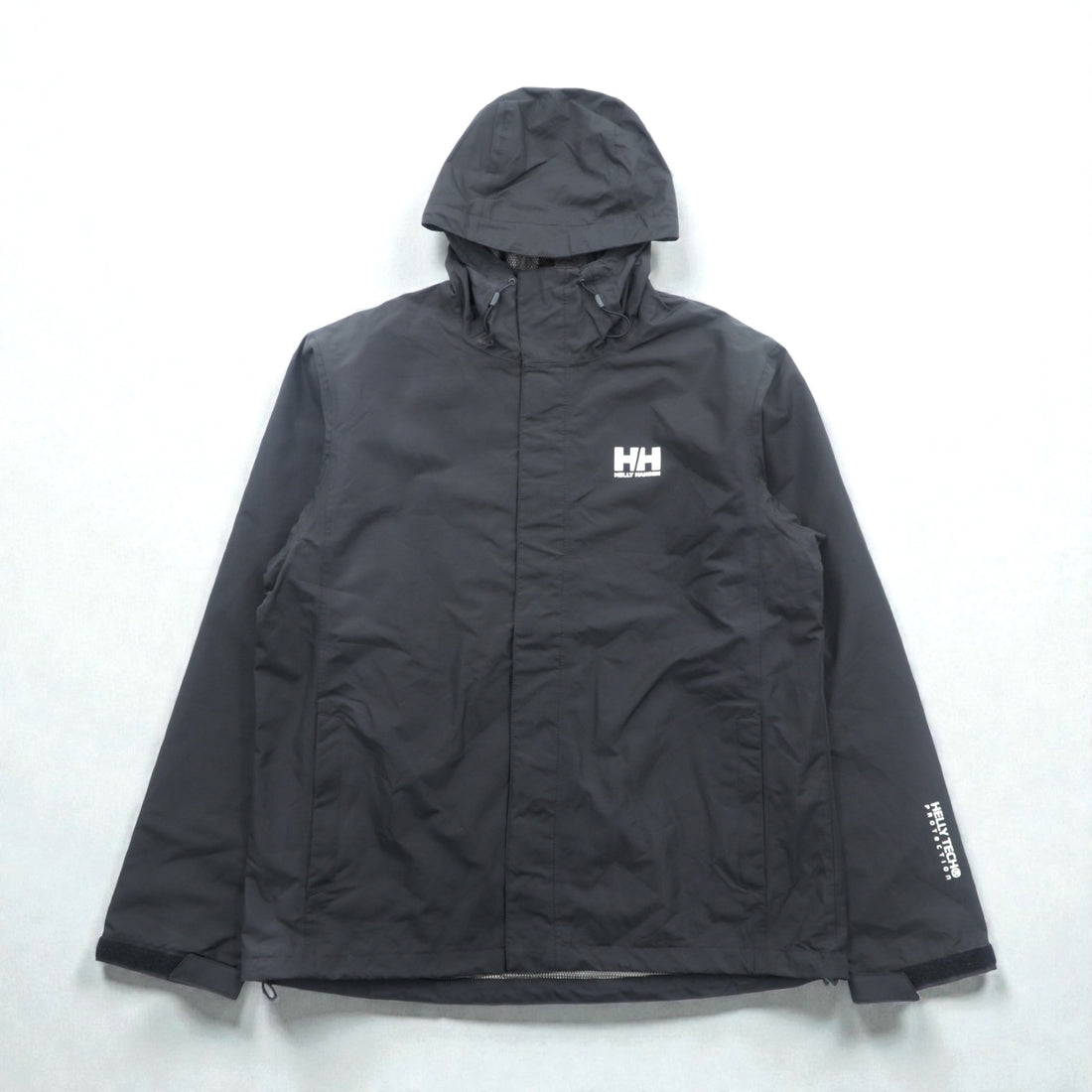 HELLY HANSEN Seven J Rain Jacket Mountain Parka XL Black Waterproof NB4 62047 TECH