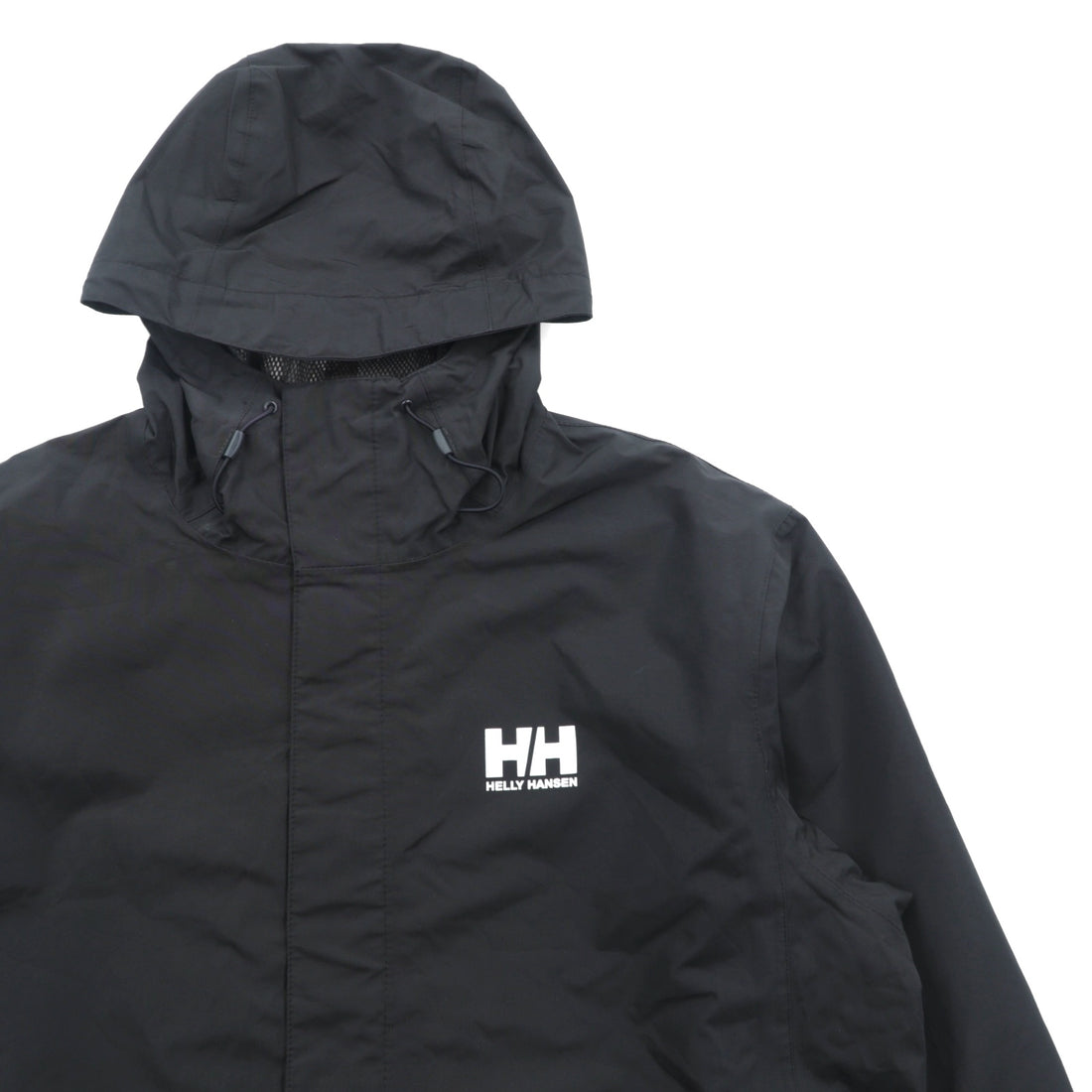 HELLY HANSEN Seven J Rain Jacket Mountain Parka XL Black Waterproof NB4 62047 TECH