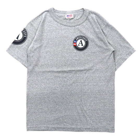 日本然リトテ-古着オンライン-USA製 Good Deed プリントTシャツ S グレー コットン AMERICORPS-