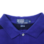 Polo by Ralph Lauren striped rugby shirt, XL, blue, cotton, small pony embroidery
