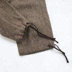 POLO JEANS COMPANY RALPH LAUREN 90年代 ワイド クロップド ツイード パンツ トラウザーズ M ブラウン ウール ヘリンボーン CITY TWEED 未使用品