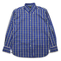 TOMMY HILFIGER ボタンダウンシャツ M ブルー チェック コットン ビッグサイズ