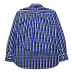TOMMY HILFIGER ボタンダウンシャツ M ブルー チェック コットン ビッグサイズ