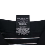POLO JEANS CO. RALPH LAUREN 90s Striped Polo Shirt L Black One Point Logo Embroidery