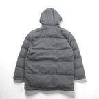 Paul Smith COLLECTION 日本製 ウール ダウンジャケット L グレー ヘリンボーン フード着脱