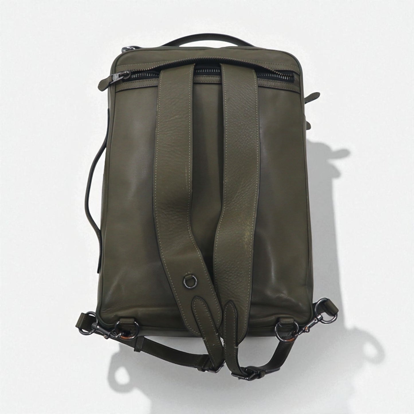 COACH グラハム コンバーチブル 3WAY バックパック ブリーフケース カーキ スムース カーフレザー C6877