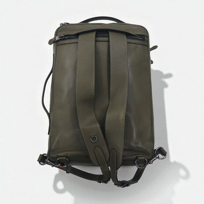 COACH グラハム コンバーチブル 3WAY バックパック ブリーフケース カーキ スムース カーフレザー C6877