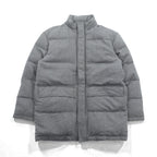 Paul Smith COLLECTION 日本製 ウール ダウンジャケット L グレー ヘリンボーン フード着脱