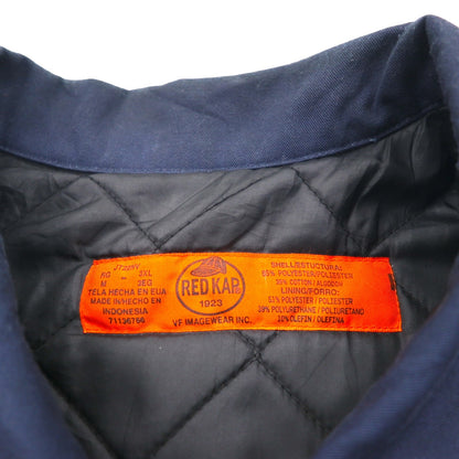 RED KAP Work Jacket Zip-Up Blouson XL Navy JT22NV with Mr. Rooter One-Point Embroidery