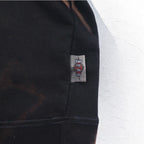 BEAR USA 90s Tie-dye Pullover Hoodie L Black Cotton Bleached