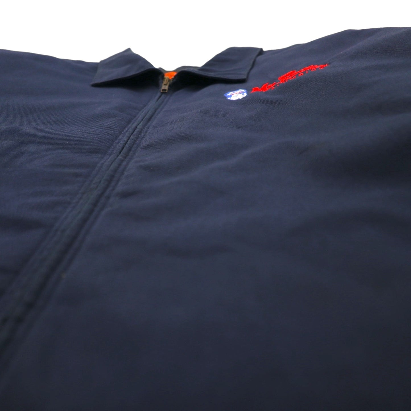 RED KAP Work Jacket Zip-Up Blouson XL Navy JT22NV with Mr. Rooter One-Point Embroidery