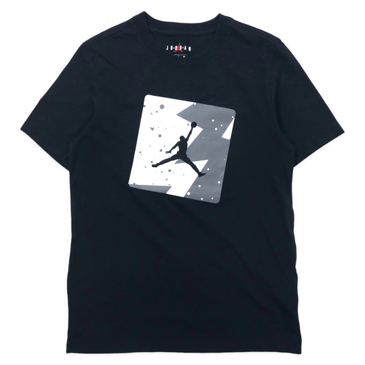 日本然リトテ-古着オンライン-JORDAN BRAND ( NIKE ) ジャンプマン プリントTシャツ S ブラック コットン ジョーダン AS M J POOLSIDE CREW CJ6245-010-