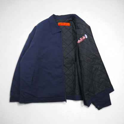 RED KAP Work Jacket Zip-Up Blouson XL Navy JT22NV with Mr. Rooter One-Point Embroidery