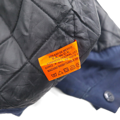 RED KAP Work Jacket Zip-Up Blouson XL Navy JT22NV with Mr. Rooter One-Point Embroidery