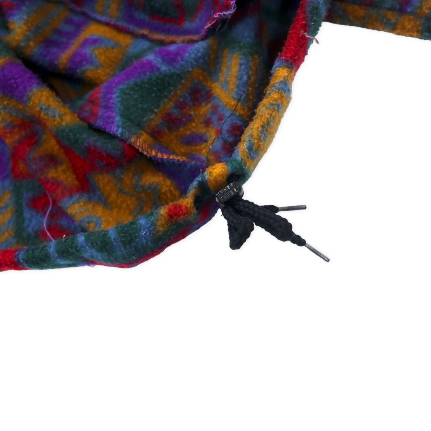 AVON Sportswear Made in Canada 80's Half Zip Fleece Jacket All Over Pattern M Multicolor Polyester Geometric Pattern Big Size