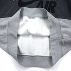 NIKE AIR '72 Swoosh Logo Embroidered Pullover Hoodie M Grey Cotton