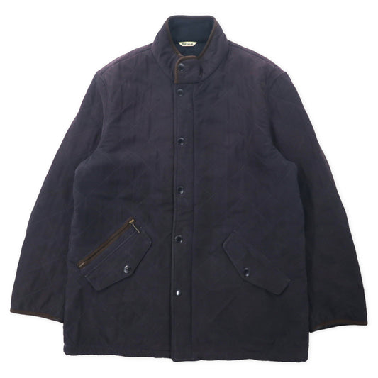 Barbour キルティングジャケット L ネイビー ブラウン ポリエステル Bowden Quilt Jacket MQU0615NY91