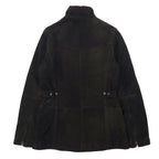Barbour Utility Nubuck Leather Jacket Motorcycle Jacket 8 Brown L1270 UTILITY NUBUCK LEATHER JACKET