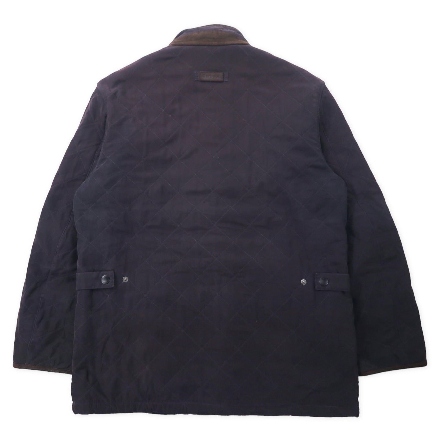 Barbour キルティングジャケット L ネイビー ブラウン ポリエステル Bowden Quilt Jacket MQU0615NY91