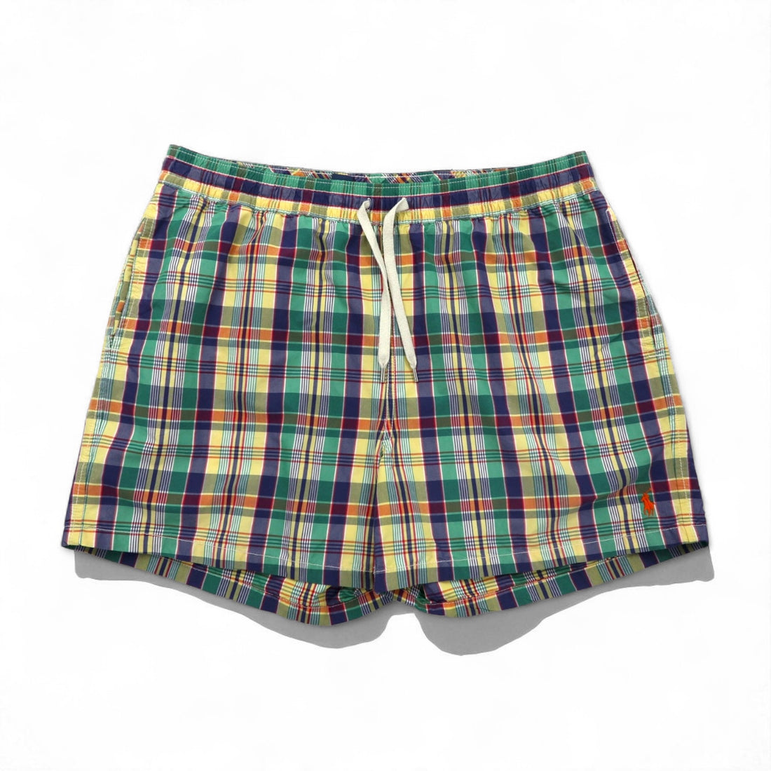 Polo by Ralph Lauren 90年代 水陸両用 マドラスチェック ショートパンツ XL マルチカラー コットン ナイロン スモールポニー刺繍