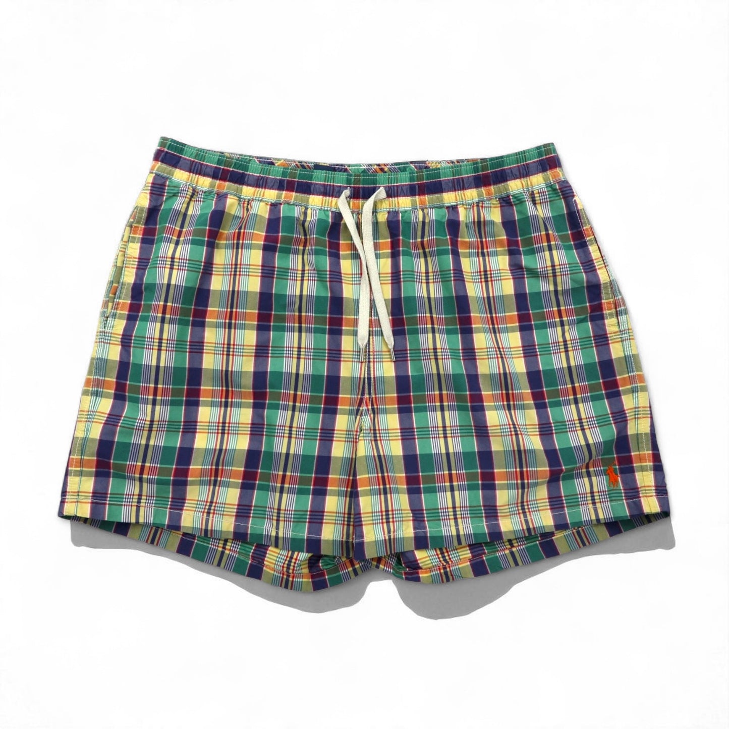 Polo by Ralph Lauren 90年代 水陸両用 マドラスチェック ショートパンツ XL マルチカラー コットン ナイロン スモールポニー刺繍