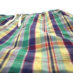 Polo by Ralph Lauren 90年代 水陸両用 マドラスチェック ショートパンツ XL マルチカラー コットン ナイロン スモールポニー刺繍