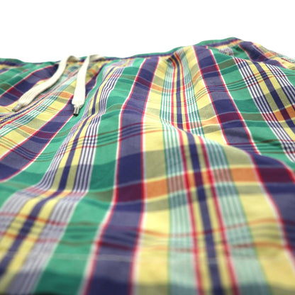 Polo by Ralph Lauren 90年代 水陸両用 マドラスチェック ショートパンツ XL マルチカラー コットン ナイロン スモールポニー刺繍