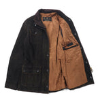 Barbour Utility Nubuck Leather Jacket Motorcycle Jacket 8 Brown L1270 UTILITY NUBUCK LEATHER JACKET