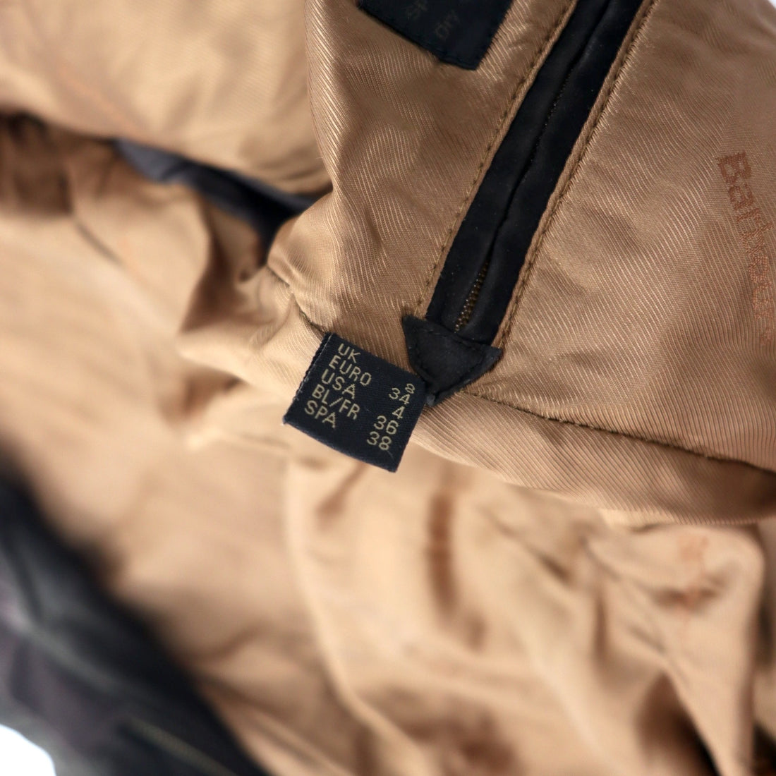 Barbour Utility Nubuck Leather Jacket Motorcycle Jacket 8 Brown L1270 UTILITY NUBUCK LEATHER JACKET