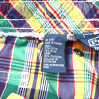 Polo by Ralph Lauren 90年代 水陸両用 マドラスチェック ショートパンツ XL マルチカラー コットン ナイロン スモールポニー刺繍