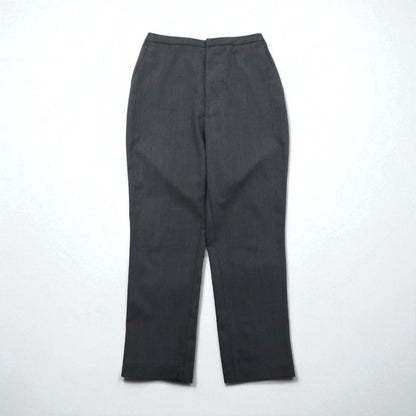 BASISBROEK Belgian-made Easy Slacks, Size M, Gray, Polyester, Stretch