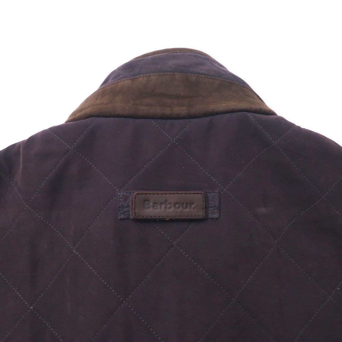 Barbour キルティングジャケット L ネイビー ブラウン ポリエステル Bowden Quilt Jacket MQU0615NY91