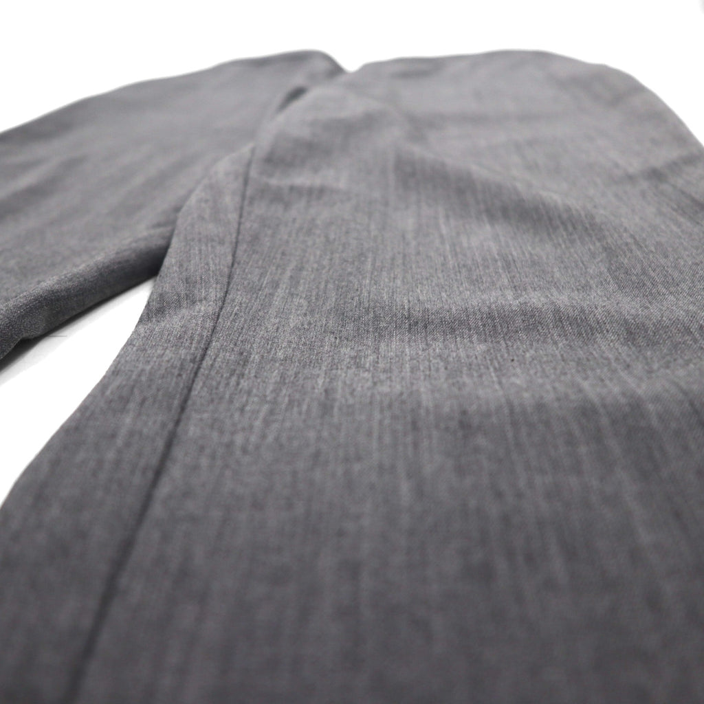 BASISBROEK Belgian-made Easy Slacks, Size M, Gray, Polyester, Stretch