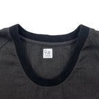 RYU ポンチョシャツ ドローコード Tシャツ FREE グレー ポリエステル レーヨン 異素材切り替え 日本製