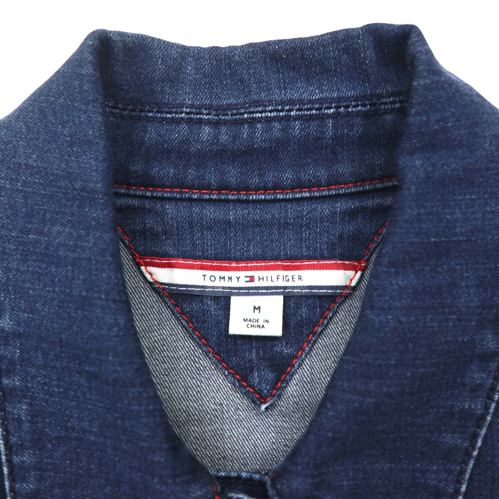 TOMMY HILFIGER デニムジャケット Gジャン M ブルー コットン ストレッチ