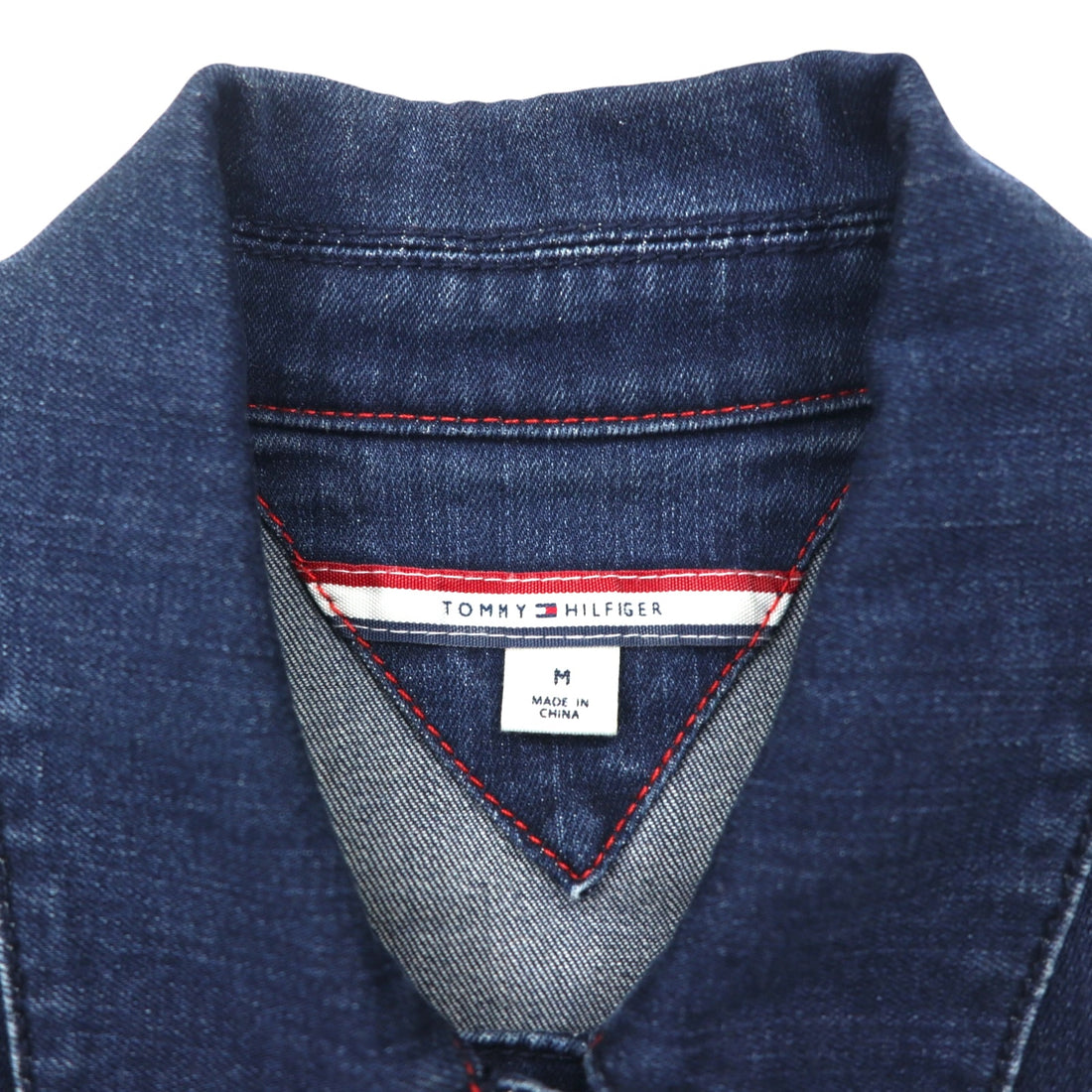 TOMMY HILFIGER デニムジャケット Gジャン M ブルー コットン ストレッチ