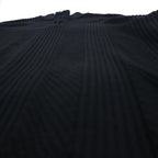 Calvin Klein ハーフジップ ジャガード ニット セーター L ブラック コットン